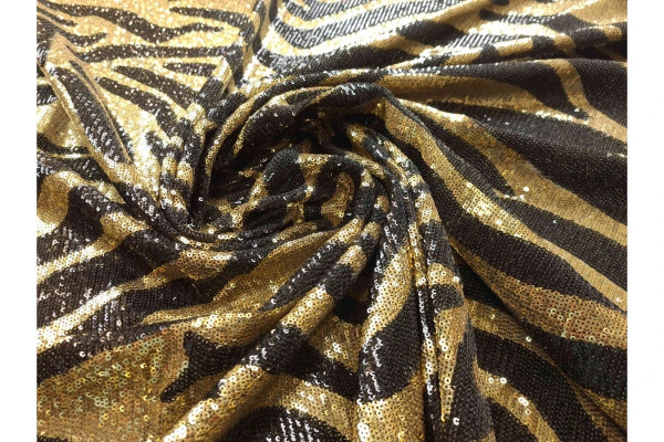 BLACK AND GOLD SEQUINS  MT-3291