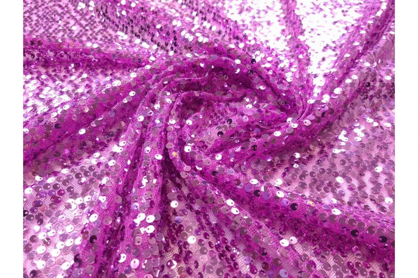 PINK GLITTER POLYESTER FABRIC  MT-3111