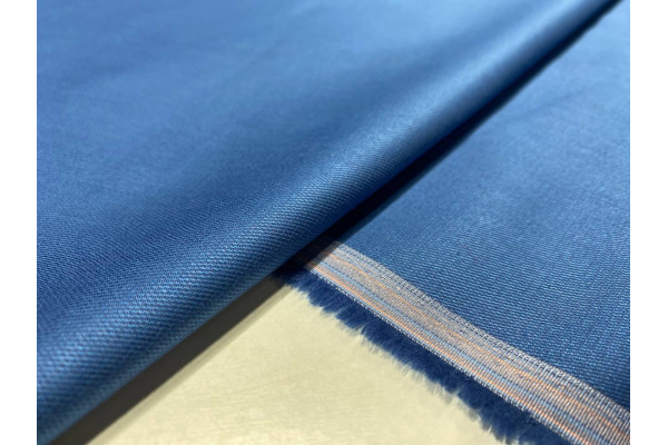 SATIN DE COTON BLEU ÉLECTRIQUE   HS-03181