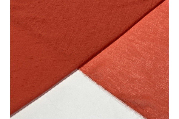 VOILE CRÊPE ROUILLE ORANGE   BL-0053