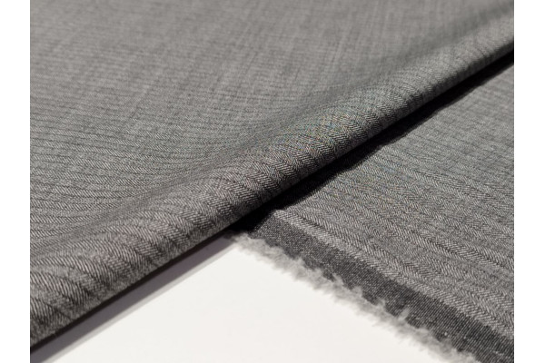 FABRIC PLAIN FAUX GREY WOOL  HS-03132