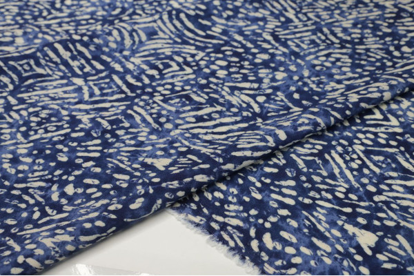Two-tone Blue and White -Viscose -M-01477