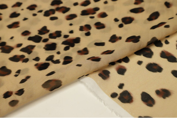 Leopard Print-Viscose Veil-M-01492