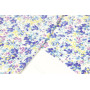 Small blue, lavender and yellow flowers - Viscose - M-01441