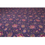 Fleurs Rustiques Sous la Lueur Violette - Viscose - M-01415