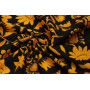 Contraste jaune et noir - Popeline de Coton Bio - M-03218